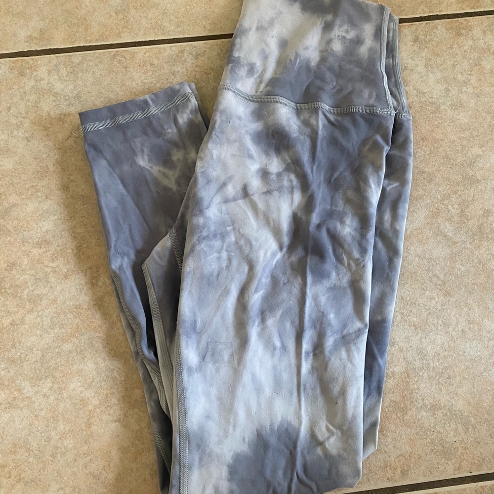 High waisted tie dye leggings